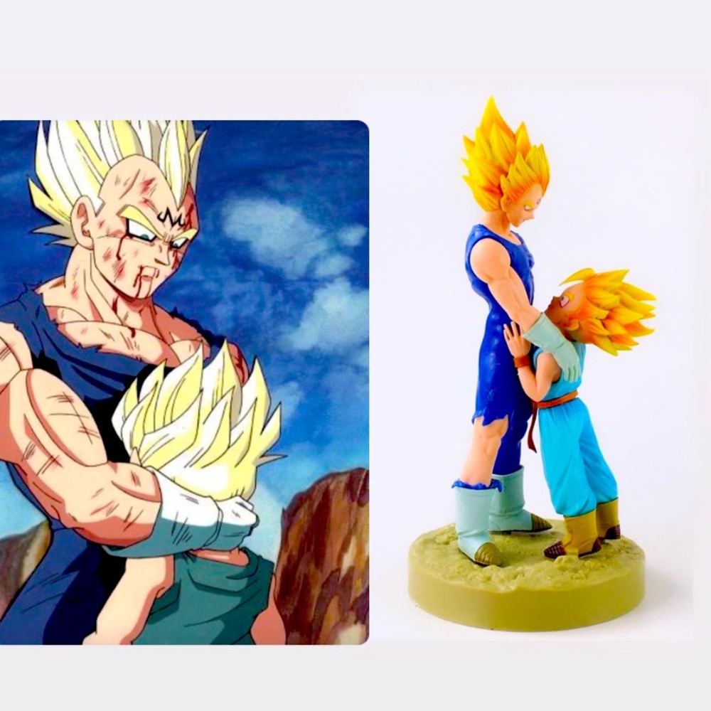 Majin Vegeta and Trunks figure